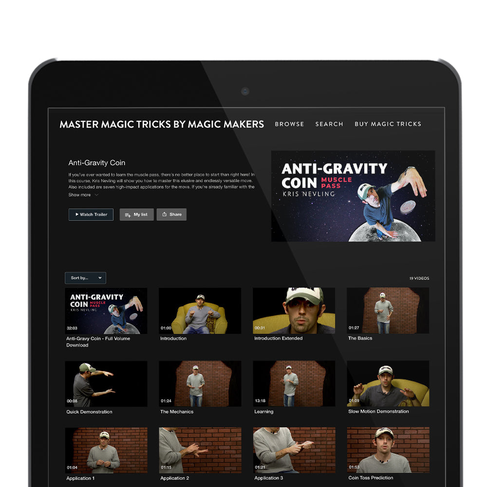 Anti-Gravity Coin - AKA Muscle Pass - DVD + Digital Access