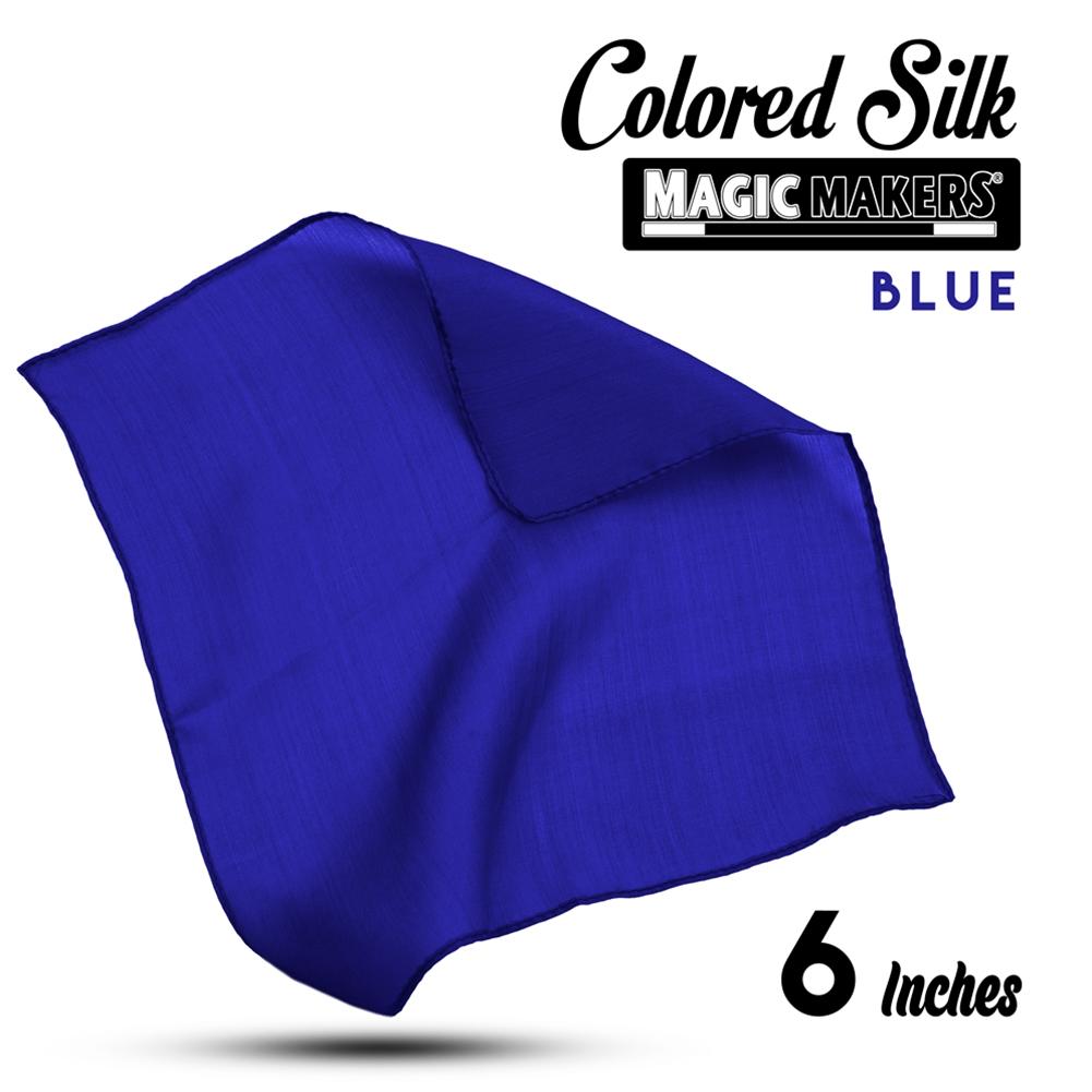 Blue 6 inch Colored Silk
