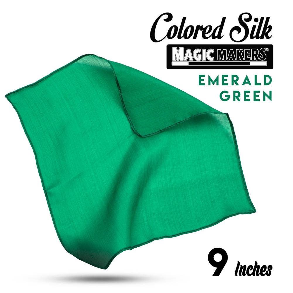 Emerald 9 inch Colored Silk - Professional Grade
