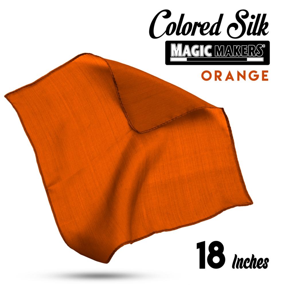 Orange 18 inch Colored Silk - Professional Grade
