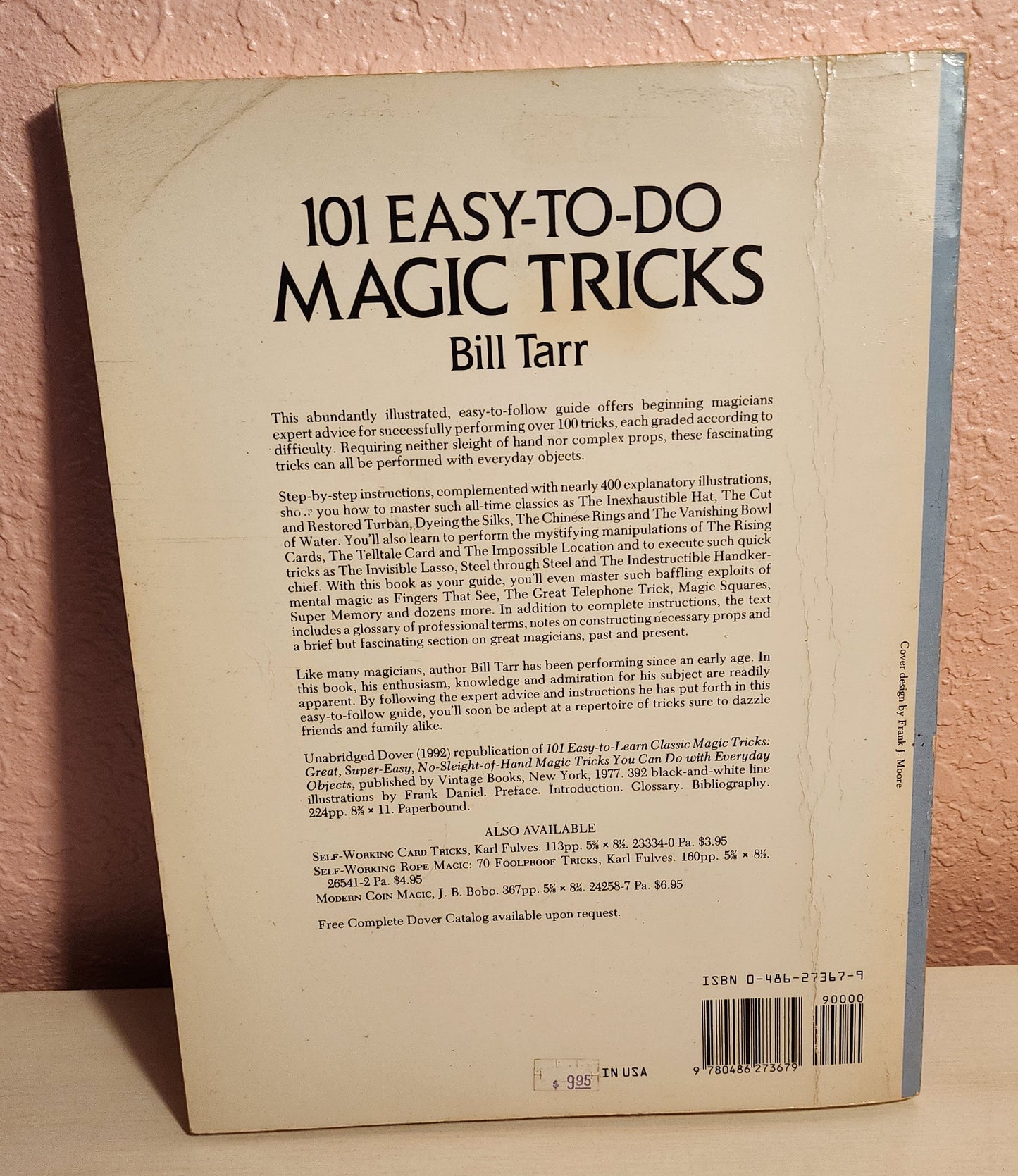 101 Easy To Do Magic Tricks by Bill Tarr Book
