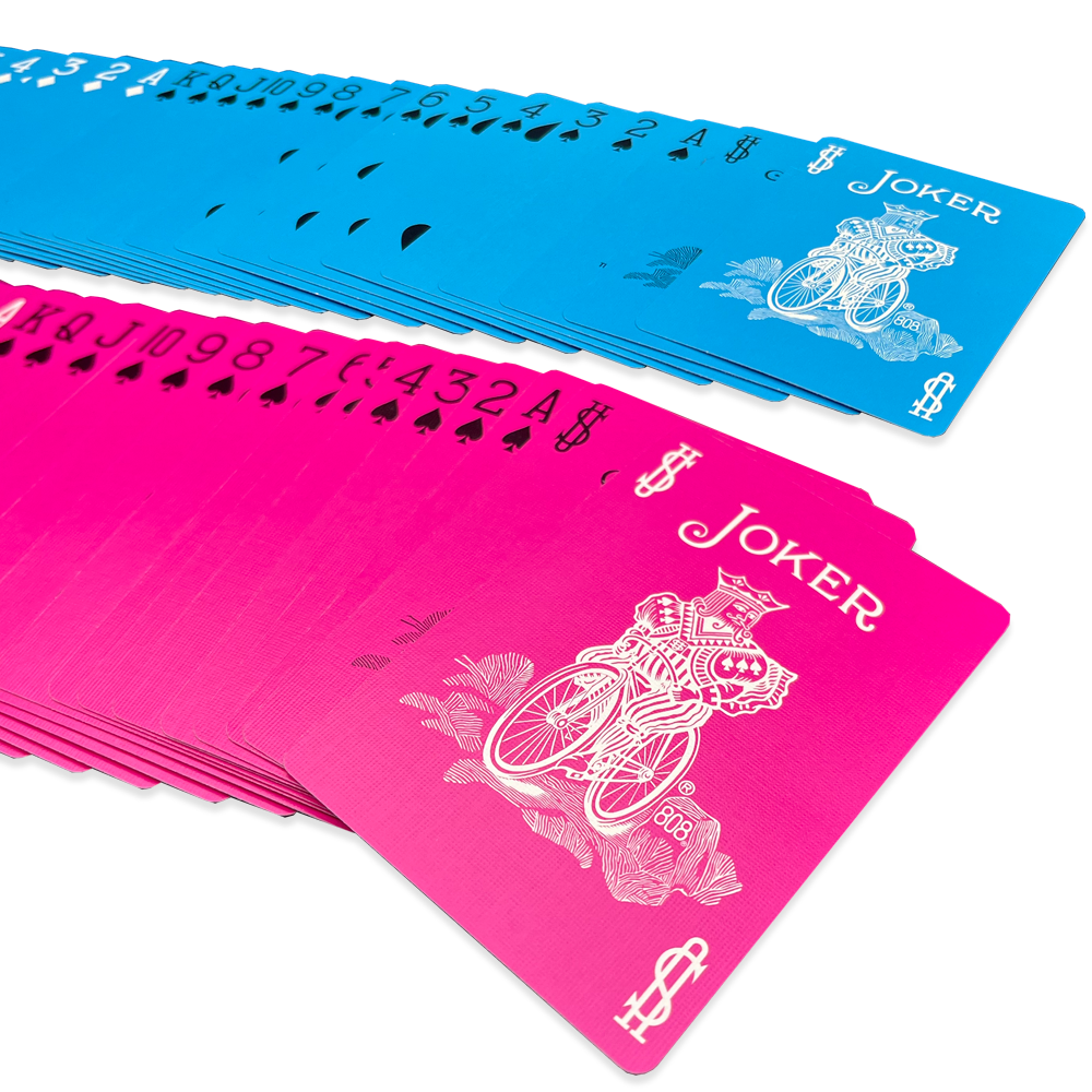 Blue and Pink Playing Cards Two Deck Combo