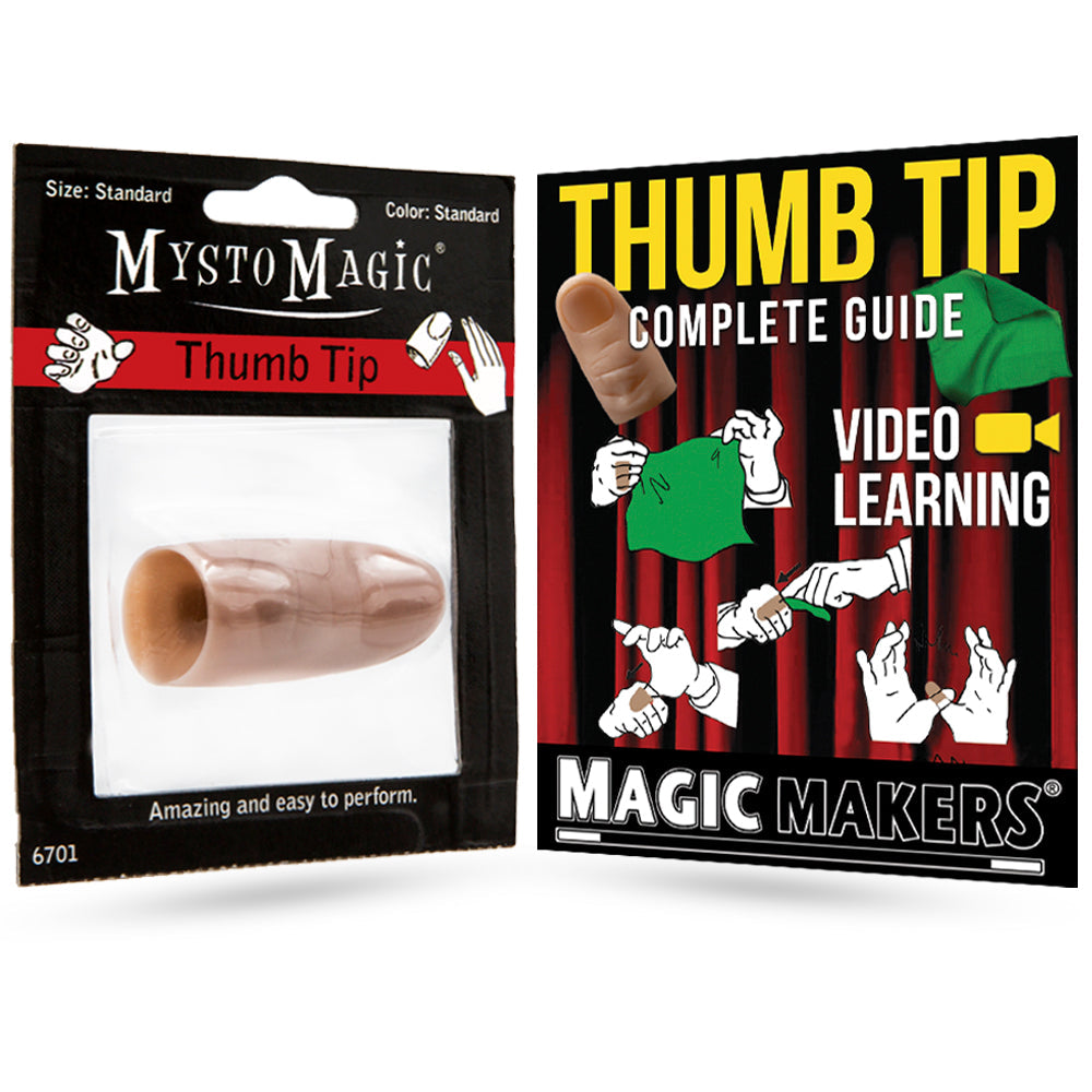 Mysto Magic Thumb Tip with White Vanishing Silk - Standard Size & Color