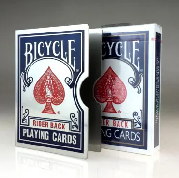 Bicycle Card Guard - Blue - Stainless Steel