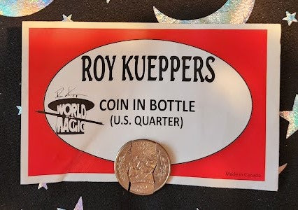 Coin In Bottle US Quarter by Roy Kueppers