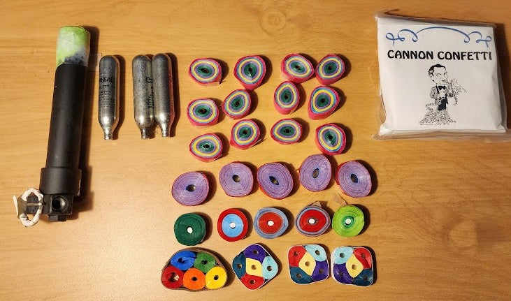 Confetti Cannon 5 Inches With Accessories