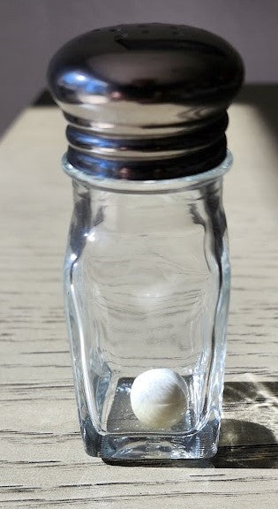 Ball In Salt Shaker - White Ball