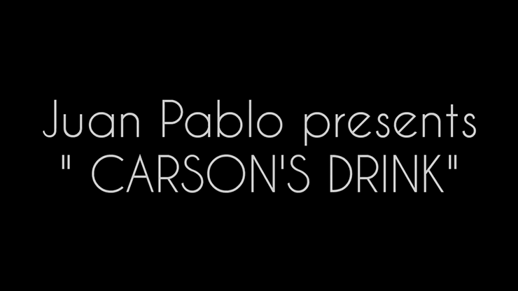 Carson's Drink by Juan Pablo (Gimmicks and Online Instructions)