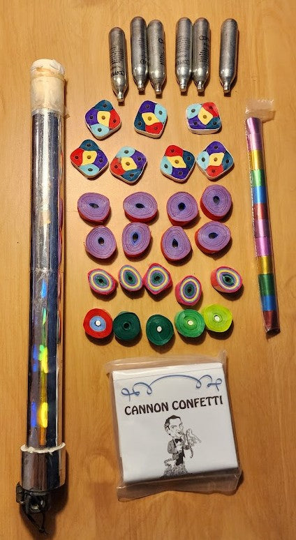 Confetti Cannon 16 Inches With Accessories