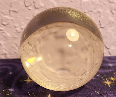 CRYSTAL GAZING BALL - 65 MM - ACRYLIC