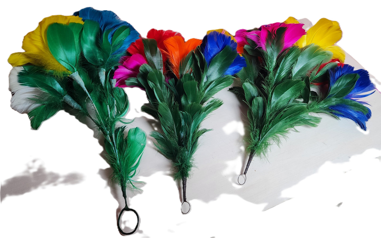 Feather Flowers - 7 In Total - Unknown Manufacturer