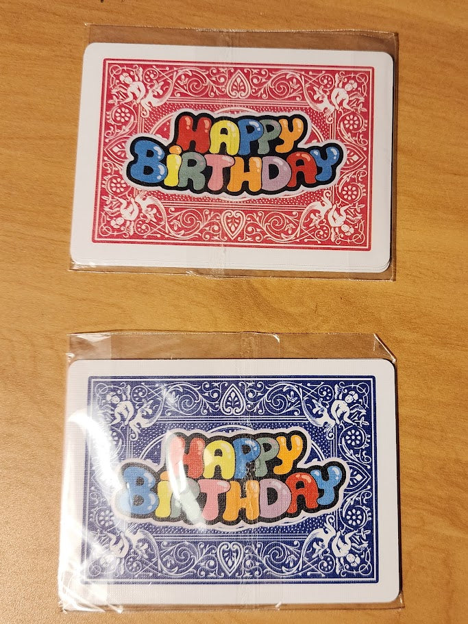 Gaff Playing Cards Blue Bicycle Back Happy Anniversary - Happy Holidays - Happy Birthday