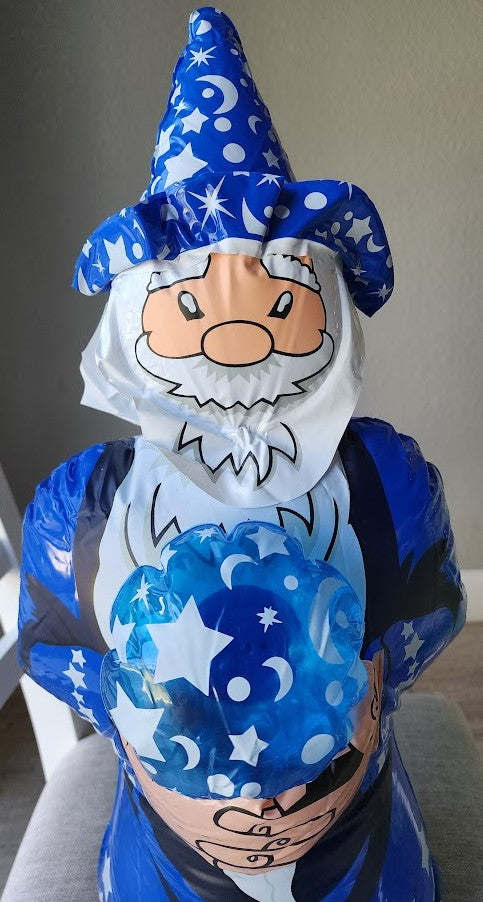 Wizard Holding Crystal Ball Inflatable - Small