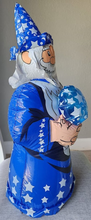 Wizard Holding Crystal Ball Inflatable - Small