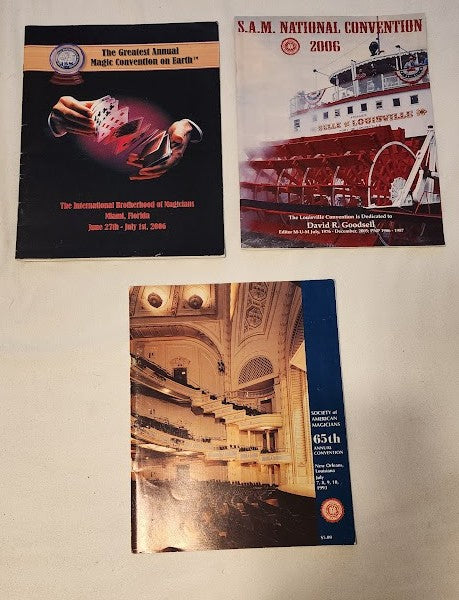 Magic Conventions Programs Lot - 3 Conventions Programs In Total