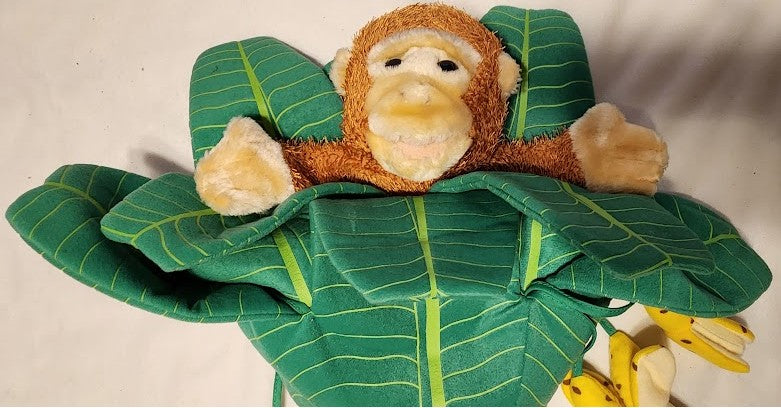 Monkey With Bananas Puppet