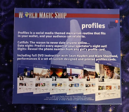 Profiles: The Social Mentalism Routine by World Magic Shop (DVD and Gimmick)