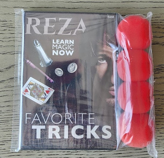 Reza Favorite Tricks DVD - Includes Sponge Balls