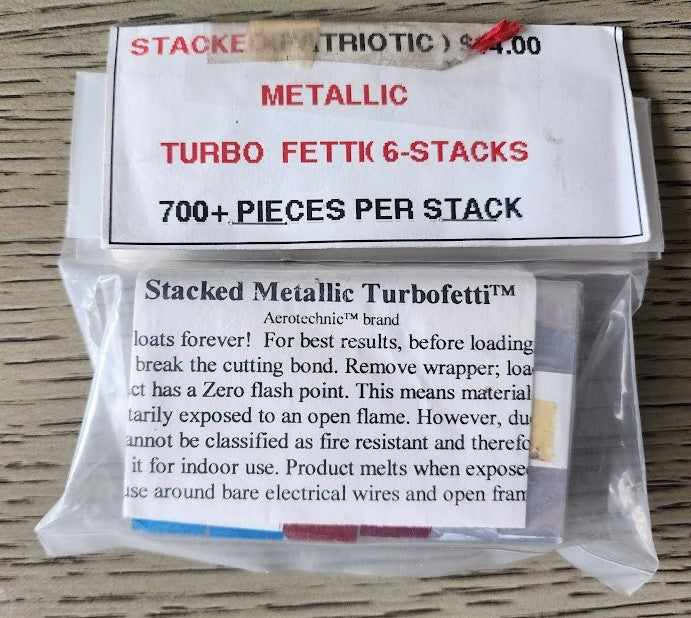 Stacked (Patriotic) Metallic Turbofetti - Aerotechnic Brand