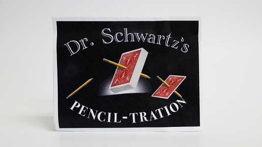 Dr. Schwartz's Pencil-Tration by Martin Schwartz <Deck color may vary> (Gimmicks and Online Instructions)