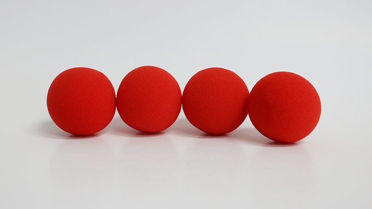 2 inch PRO Sponge Ball (Red) Bag of 4 from Magic by Gosh