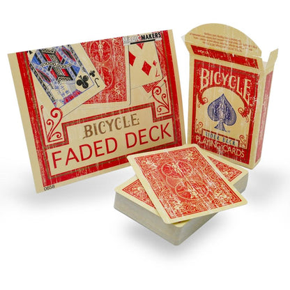 Bicycle Rider Back Faded Red Deck