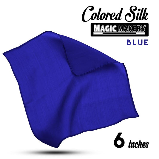 Blue 6 inch Colored Silk