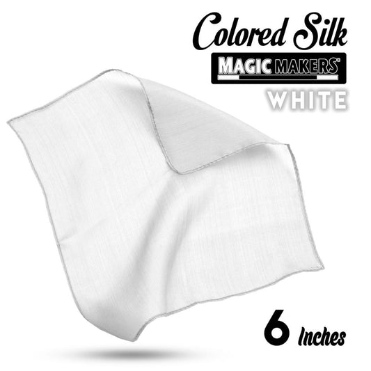 White 6 inch Colored Silk SINGLE