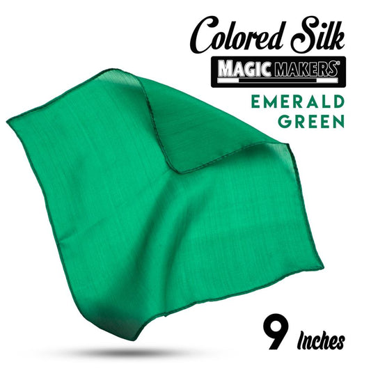 Emerald 9 inch Colored Silk - Professional Grade