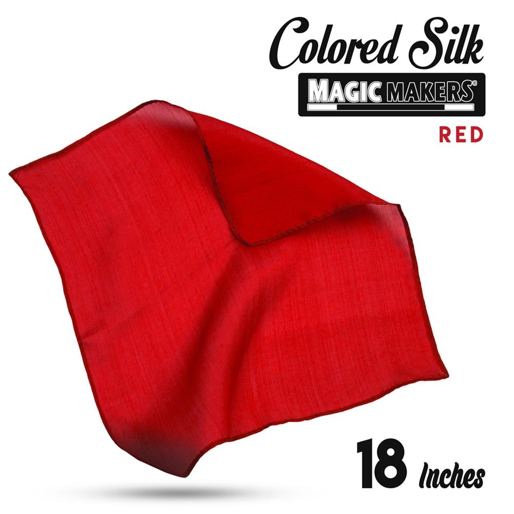 Red 18 inch Colored Silk - Professional Grade