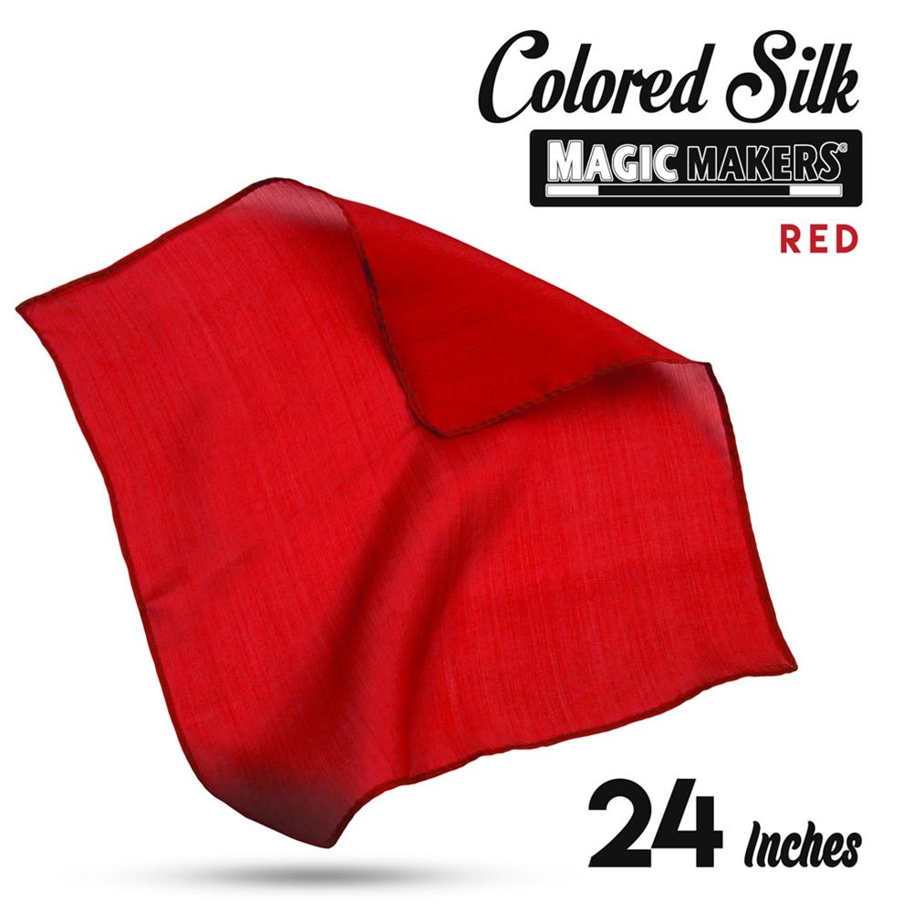 Red 24 inch Colored Silk - Professional Grade
