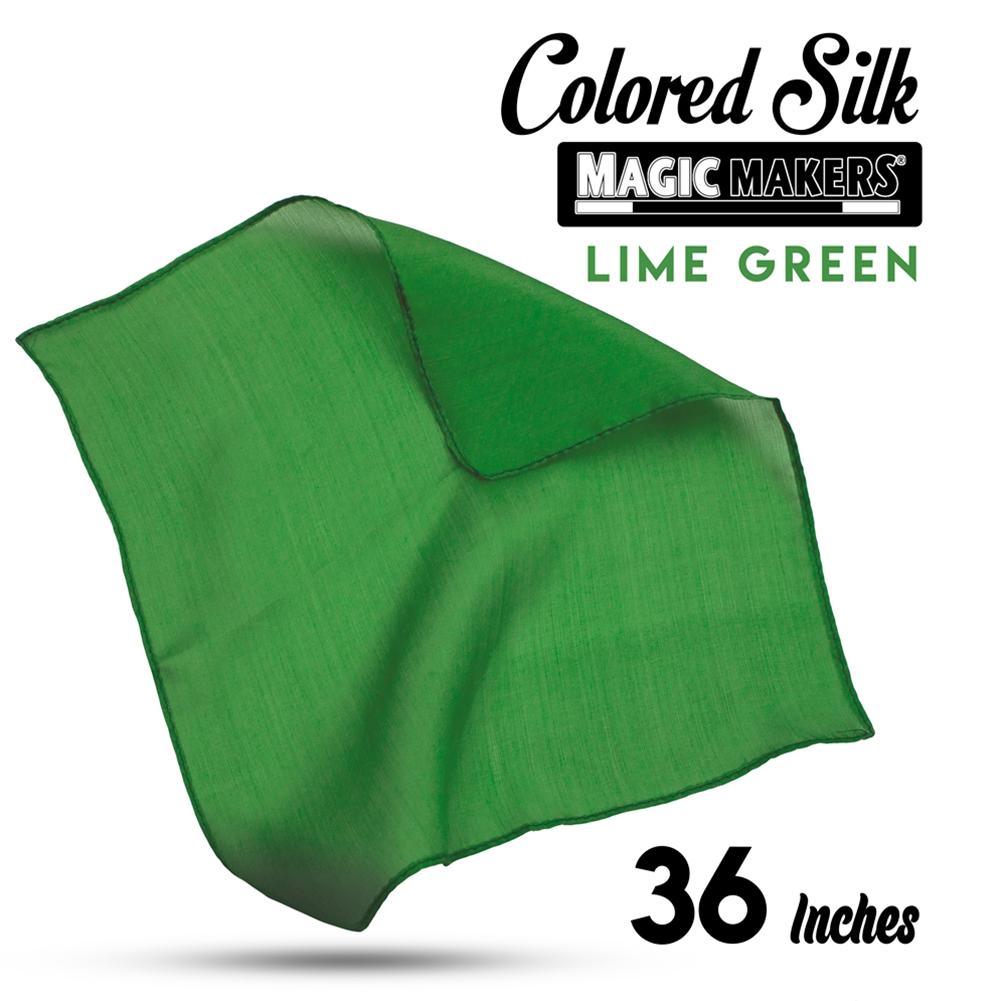 Green 36 inch Colored Silk - Professional Grade