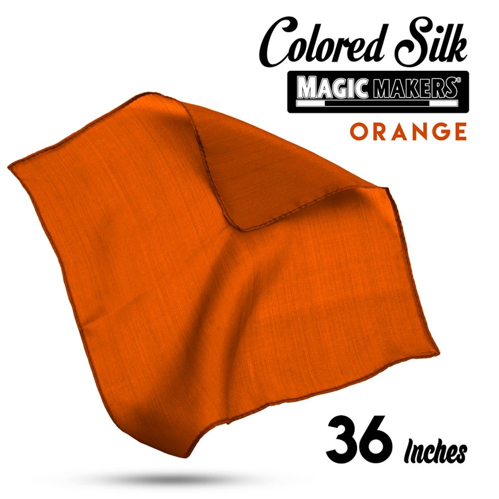 Orange 36 inch Colored Silk - Professional Grade