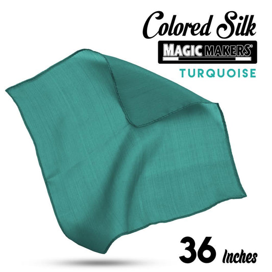Turquoise 36 inch Colored Silk - Professional Grade