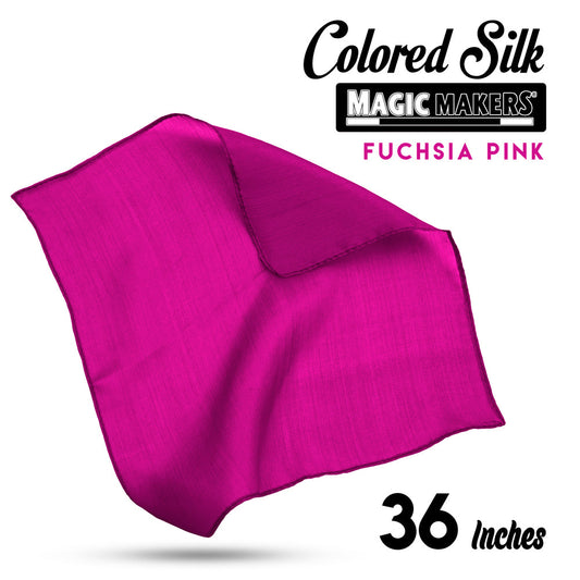 Fuchsia Pink 36 inch Colored Silk - Professional Grade