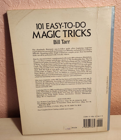 101 Easy To Do Magic Tricks by Bill Tarr Book