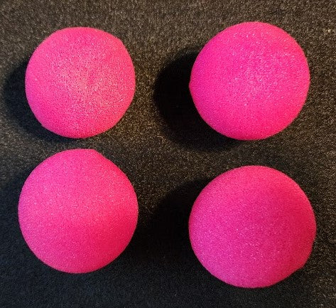 1 1/2 Inch Sponge Balls Set Of 4 Pink From Magic By Gosh