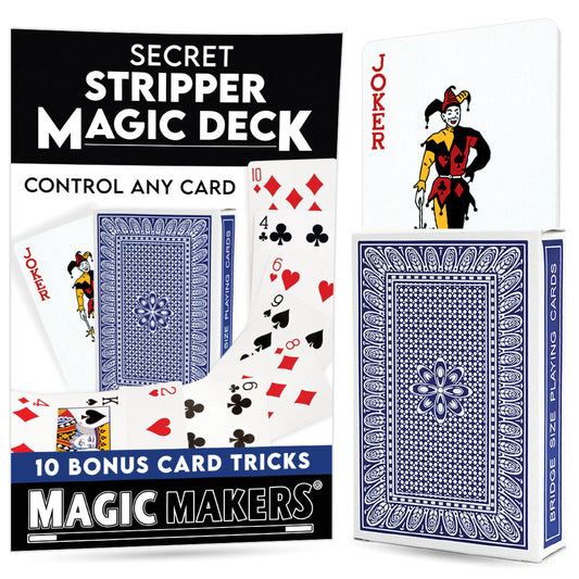 Secret Stripper Magic Deck Trick with 10 Bonus Card Tricks