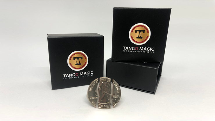 Folding Coin Quarter (D0021) (Traditional) by Tango Magic