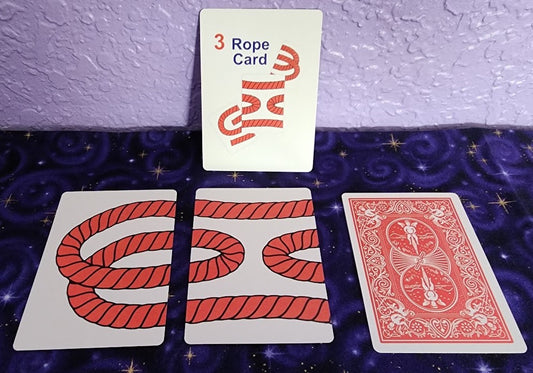 3 Rope Card Trick - Close Up Version