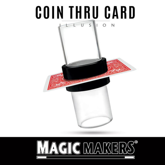 Magic Coin Thru Card Illusion
