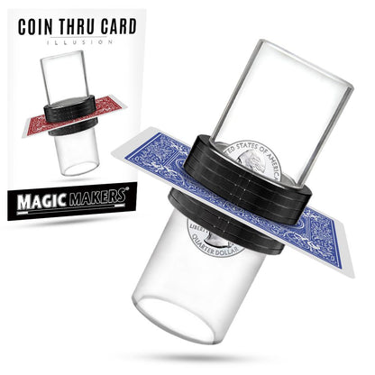 Magic Coin Thru Card Illusion