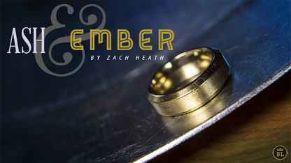 Ash and Ember Gold Beveled Size 10 (2 Rings) by Zach Heath  - Trick