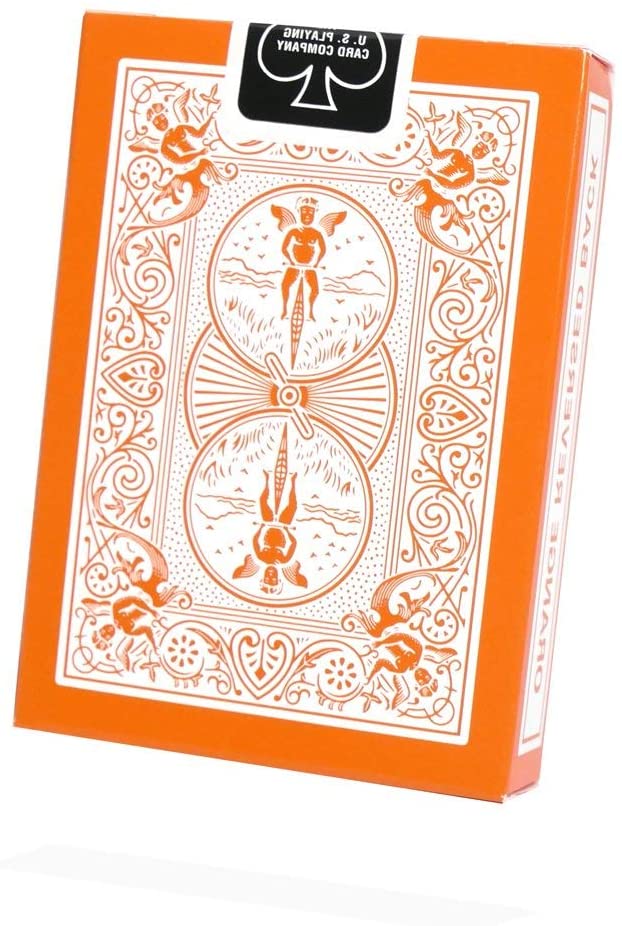 Orange Playing Cards Bicycle Deck