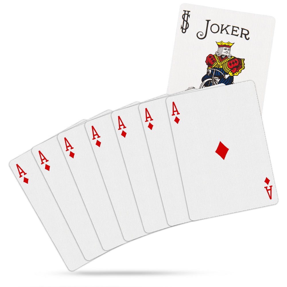 Magic Color Aces Card Trick with Special Bicycle Cards Included