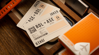 Lounge Edition in Hangar (Orange)  by Jetsetter Playing Cards