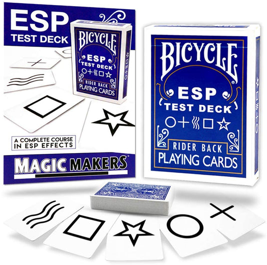 ESP Test Deck Playing Cards in Blue Rider Back Bicycle