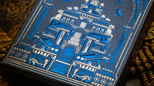 Babylon (Cerulean Blue) Playing Cards by Riffle Shuffle