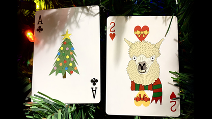 Alpaca Christmas Playing Cards