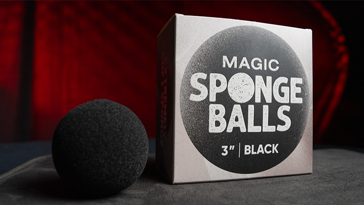 Magic Sponge Balls 4PK BLACK 3" by Murphy's Magic